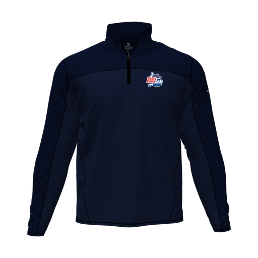 [CUS-DFW-QTRZ-PER-LSL-NVY-AS-LOGO1] Quarter Zip Pullover (Adult S, Navy, Logo 1)