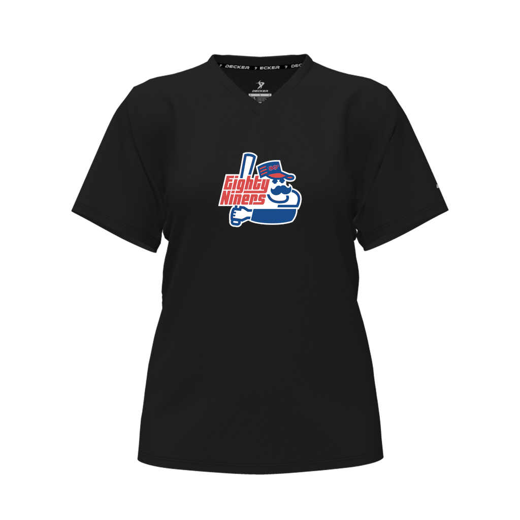 [CUS-DFW-TEES-PER-CNK-LSL-BLK-FYXS-LOGO1] Decker Performance T-Shirt (Crew Neck, Long Sleeve, Black, Female Youth XS, Logo 1)