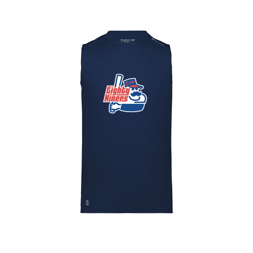 [222593.065.S-LOGO1] Men's CoolDry TankTop (Adult S, Navy, Logo 1)