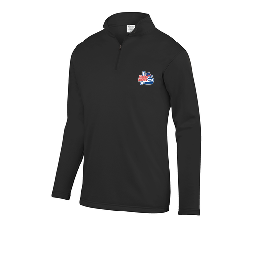 [FOLQFFBK-AS-LOGO1] Decker Men's FlexFleece 1/4 Zip (Adult S, Black, Logo 1)